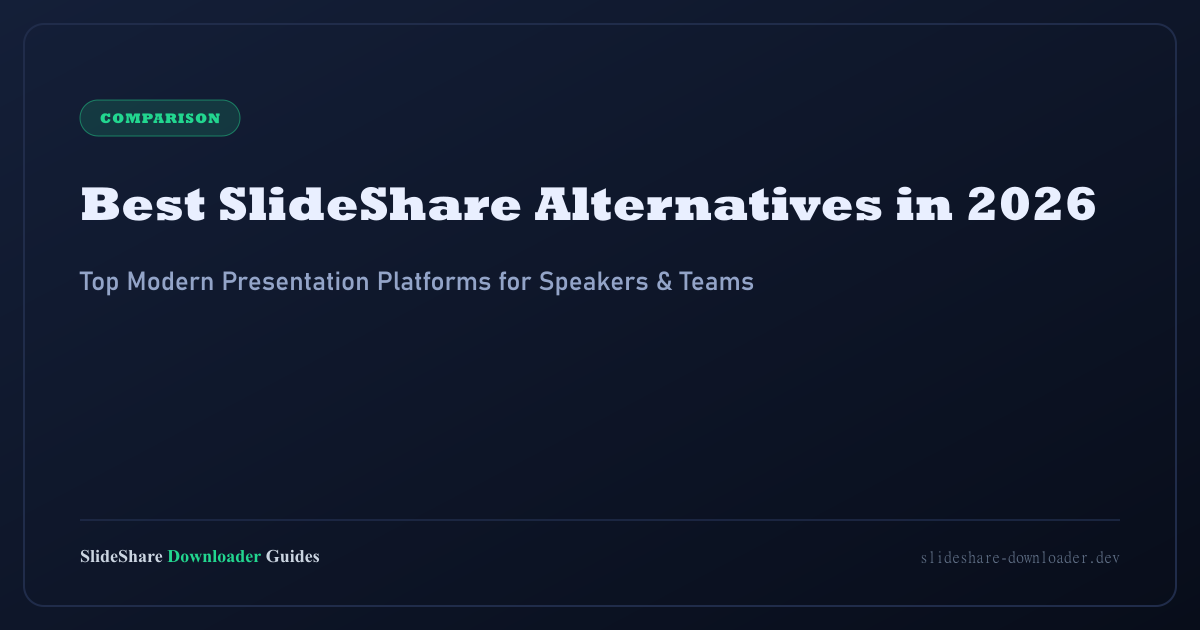 Best SlideShare Alternatives in 2026